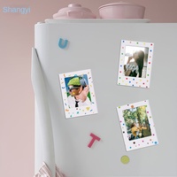 Set Bingkai Foto Plastik Magnetik Mini DIY Kreatif 3-Inci, Cetak UV Warna-Warni Lucu, Bingkai Foto instax Grosir Kustom