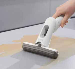 Desktop Plastic <b>Pole</b> Water-spraying Mop Easy Cleaning No Hand Washing Required Suitable for Kitchen Bathroom Toilet Glass - Product Image 3