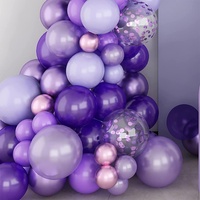 Articles de décoration de mariage Fournitures fête Guirlande de ballons violet bordeaux Décoration de mariage pour événement