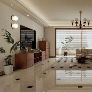 Armoire en bois de style médiéval moderne, luxe léger, avec porte en verre, rangement pour couverts, pour la maison, le salon ou la villa - Product Image 1