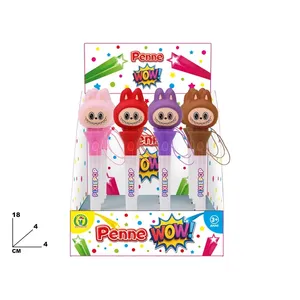Bolígrafos Penne Wow Pixiepop de 4 colores con diseño de dibujos animados para niños, juguetes de dibujo - Product Image 1
