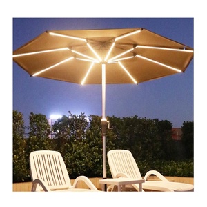 <span class=keywords><strong>Parasol</strong></span> <span class=keywords><strong>de</strong></span> jardin <span class=keywords><strong>avec</strong></span> colonne centrale insérable pour <span class=keywords><strong>table</strong></span> et chaises, éclairage LED solaire, <span class=keywords><strong>parasol</strong></span> <span class=keywords><strong>de</strong></span> patio <span class=keywords><strong>avec</strong></span> LED solaire - Product Image 1
