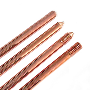 Cường độ cao Threaded Trái Đất Rod sét bảo vệ nền tảng hệ thống đồng mạ thép Trái Đất Rod/Mặt đất Rod - Product Image 4