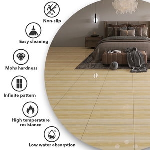 Foshan 600*600mm Carreaux de sol en porcelaine Carreaux de céramique aspect bois Matériaux de construction à vendre - Product Image 2
