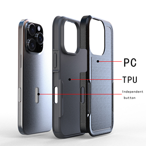 New Thông Minh Thiết Kế Nút TPU + PC Hai-Trong Một Chống-Drop Shipping Và Chống Sốc Armor Magnetic Điện Thoại Di Động Trường Hợp Đối Với Iphone16pro/16Promax - Product Image 4