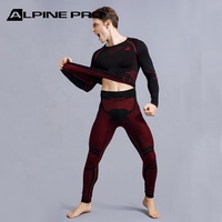 Conjunto de Ropa Interior Térmica para Esquí Alpine PRO para Hombre, 2 Piezas, Transpirable, de Secado Rápido, para Invierno, Deportes, Ropa Interior Larga para la Nieve