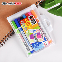 Marqueur pour tableau blanc GENVANA G-0603A 144 mm, couleur blanche, pointe de 1,5 mm, écriture fluide, non toxique, facile à nettoyer, effaçable à sec
