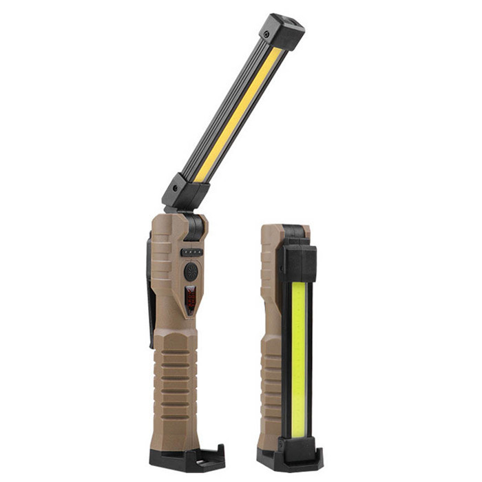 Portable COB LED Work Light USB Rechargeable Magnetic Foldable Flexible Flashlight Emergency Inspection Working Light IPX4