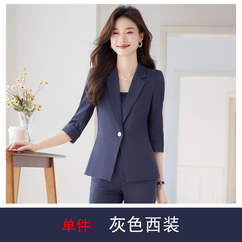 gray suit