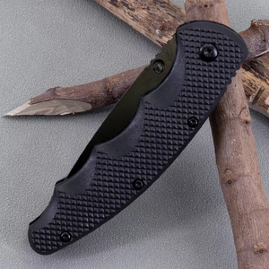 G 10 مقبض سكين أسود قابل للطي للتنزه والتخييم يتميز ببقاء - Product Image 4