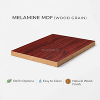Panneau MDF mélaminé moderne brillant effet bois de sequoia E1 écologique 6/16/18mm pour armoires de cuisine, meubles, atelier et salon