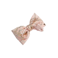 Barrettes à cheveux en polyester faites à la main pour femmes et filles, style anglais mignon rose, quatre saisons, accessoire de cheveux en métal durable