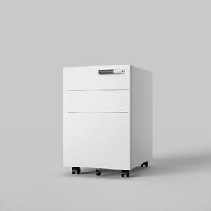 Meuble de rangement mobile à 3 portes <span class=keywords><strong>Gdlt</strong></span>, combinaison de rangement de bureau, armoires à dossiers mobiles à 3 tiroirs - Product Image 6