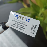 Etiquetas impermeables Etiquetas para botellas de vidrio Etiquetas para productos de péptidos Adhesivo de alta resistencia Etiquetas con esquinas redondeadas Etiquetas rectangulares