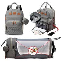 Functional Mommy Diaper Bags with Changing Station