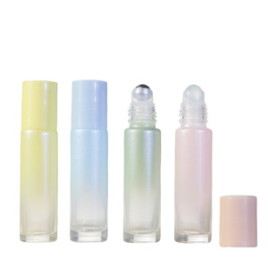 ขวดลูกกลิ้งสแตนเลสสำหรับขวดลูกกลิ้งน้ำหอมขนาด10มล. สีเขียวสีชมพูสีม่วงพิมพ์ลายสกรีนลูกบอล - Product Image 1