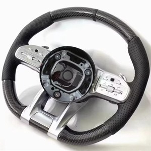 <span class=keywords><strong>Volant</strong></span> de direction amélioré, accessoires de <span class=keywords><strong>voiture</strong></span> pour <span class=keywords><strong>Mercedes</strong></span> Benz W204 W205 C200 C260 C43 C63, <span class=keywords><strong>volant</strong></span> en fibre de carbone personnalisé - Product Image 1