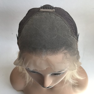 1B/613 Ombre Color <span class=keywords><strong>rubio</strong></span> Peluca de encaje peruano <span class=keywords><strong>Pelo</strong></span> <span class=keywords><strong>Corto</strong></span> Peluca de encaje 150% densidad Preplucked línea de cabello para las mujeres negras - Product Image 6