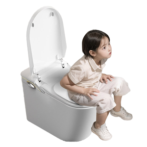 Toilettes intelligentes intelligentes avec siège à chasse <span class=keywords><strong>d</strong></span>'eau automatique Chauffage supplémentaire Siège <span class=keywords><strong>d</strong></span>'enfant Articles sanitaires montés au sol - Product Image 1