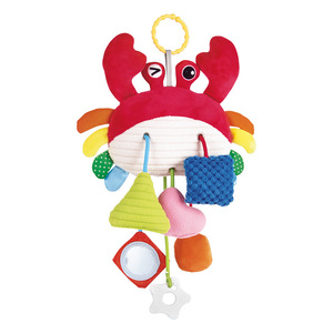 Juguete Colgante Montessori para Bebés - Cangrejo Colorido con Espejo de Descubrimiento, Juguetes Sonoros y Mordedor de Silicona - Product Image 1
