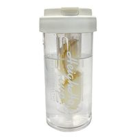 Bouteille d'eau de luxe abordable pour femme, avec séparation thé-eau, double usage, paille intégrée, poignée portable et sangle