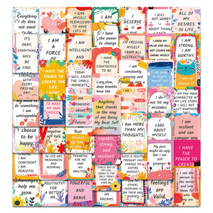 การ์ดอวยพรสร้างแรงบันดาลใจ 50 ใบ แบบเปล่า DIY โปสการ์ดสร้างสรรค์ สามารถเขียนได้ - Product Image 1