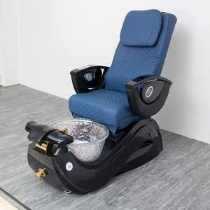 Sillón de Manicura y Pedicura Eléctrico Rojo y Negro, Moderno y de Lujo, Personalizado de Fábrica, con Spa para Pies, para Salón de Belleza - Product Image 3