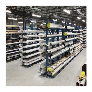5 Layer Heavy Duty Steel <strong>Pipe</strong> Wire Shelves Corrosion Protection Long Arms Double Side Cantilever Racking Storage - Product Image 1
