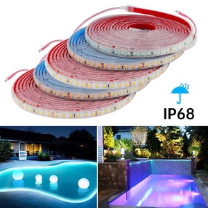 Bande <span class=keywords><strong>LED</strong></span> en silicone 24V <span class=keywords><strong>IP68</strong></span> 120LEDs/m 2835 <span class=keywords><strong>Ruban</strong></span> <span class=keywords><strong>LED</strong></span> étanche et flexible parfait <span class=keywords><strong>pour</strong></span> les environnements humides comme les piscines et les spas - Product Image 3