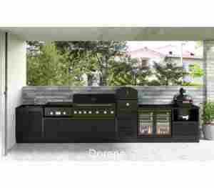 كابينة مطبخ خارجية كاملة من الفولاذ المقاوم للصدأ في الهواء الطلق شواية تعمل بالغاز في الهواء الطلق غير القابل للصدأ - Product Image 1