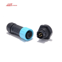 Connecteur Étanche IP68 pour Panneau Frontal Électrique d'Aviation M12 à 4 Broches, 2, 3, 4, 5, 6, 7, 8 Broches