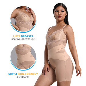 Century Beauty Plus Size Slimming Full Body Shaper Custom One Piece <strong>Lace</strong> <strong>Sexy</strong> Women <strong>Tummy</strong> <strong>Control</strong> Shapewear <strong>Bodysuit</strong> with <strong>Lace</strong> - Product Image 4