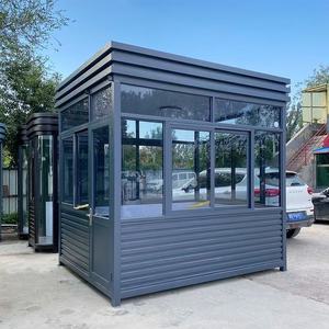Postazione <span class=keywords><strong>di</strong></span> Sicurezza Mobile Contemporanea in Acciaio per Esterni, Cabina <span class=keywords><strong>di</strong></span> <span class=keywords><strong>Guardia</strong></span> Comunitaria, Stazione <span class=keywords><strong>di</strong></span> Servizio per la Sicurezza Domestica a Pagamento - Product Image 3