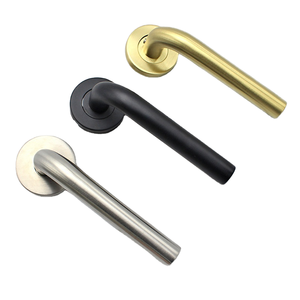 Modern Luxury Antirust Stainless Steel <strong>Door</strong> <strong>Knobs</strong> Iron Furniture Handles Lock for Interior <strong>Bedroom</strong> for Apartment Use Direct - Product Image 2