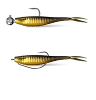 Yousya nouveau 6.5cm 1.5g fourche queue fendue flottant leurres de pêche souples appâts de natation avec paillettes De Pesca pour Ferch pêche à l'achigan