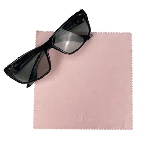 Microfiber Eyeglass Spectacles Lens Cloth Custom Logo Colored Micro Fiber Phone Glasses Clothes Screen Eye Glass Cleaning Cloth