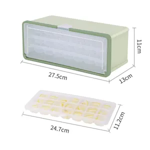 Trend Ice Cube Tray With Lid And Bin Ice Tray For Freezer Comes With Ice Container And Scoop