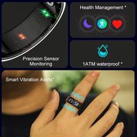 Anneau intelligent R11M, compteur de tasbeeh, anneau intelligent à vibration, suivi de la santé, anneaux intelligents avec fonction de chronométrage