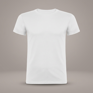 Camiseta Premium Blanca de Cuello Redondo, Manga Corta, Lisa, de Algodón, Corte Regular, Camiseta Básica Informal para Hombre, Ropa de Calle para Uso Diario - Product Image 3
