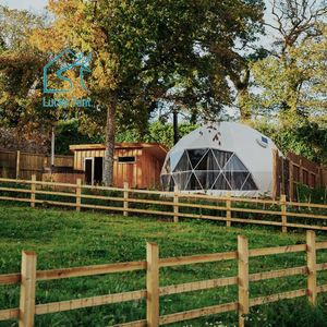 5m Resort <span class=keywords><strong>Camping</strong></span> Green Eco Lodges <span class=keywords><strong>Chalet</strong></span> Hôtel de luxe en plein air Yourte Dôme Glamping Tente avec salle de bain - Product Image 2