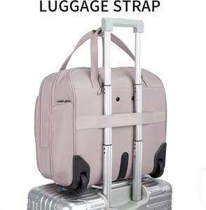 Maletín rodante de 15,6 pulgadas para viajes de negocios, bolsa de ordenador rodante repelente al agua, bolsa para ordenador portátil para hombres y mujeres <span class=keywords><strong>con</strong></span> <span class=keywords><strong>ruedas</strong></span> - Product Image 5