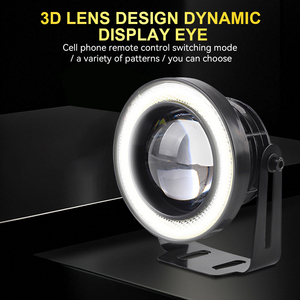 LELANPU Projecteur Laser pour Voitures et Motos, 82 Modes, Contrôle à Distance par Application Mobile, Phares Antibrouillard LED Dynamiques Œil d'Ange et Œil de Diable - Product Image 2