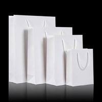 Sacs cadeaux en papier kraft écologiques de luxe avec logo personnalisé, poignée en corde de coton, emballage pour bijoux