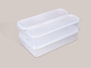 SB TECH Nouveau bac à glaçons rectangulaire en polypropylène bleu à 12 compartiments, sans couvercle, résistant au congélateur (-60F), résistant à la chaleur (45F), durable - Product Image 2