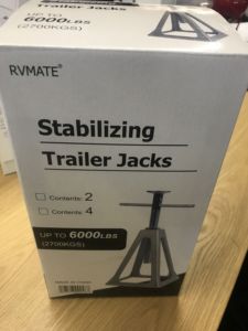 Ensemble de 4 vérins de stabilisation empilables en aluminium pour remorque, utilisés en boîte, super résistants - Product Image 6