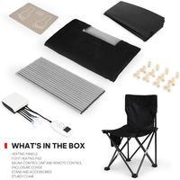 Nouvelle Arrivée Tente de Sauna Infrarouge Portable Professionnelle à Chauffage Sec Moderne avec Oxford + Aluminium Composé pour Thérapie Détox à Domicile