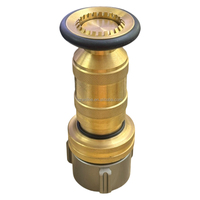 Buse de pulvérisation d'incendie en plastique légère haute pression, type torsion réglable, pour tuyau d'incendie, jet de 1,5 pouce, filetage NH