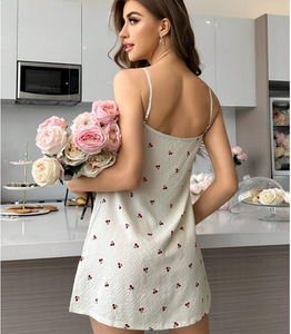 Camicia da <span class=keywords><strong>notte</strong></span> in cotone di bambù da donna carina abito da <span class=keywords><strong>notte</strong></span> in ciliegio abito da <span class=keywords><strong>notte</strong></span> in ciliegio abiti da donna di moda <span class=keywords><strong>notte</strong></span> da donna - Product Image 3