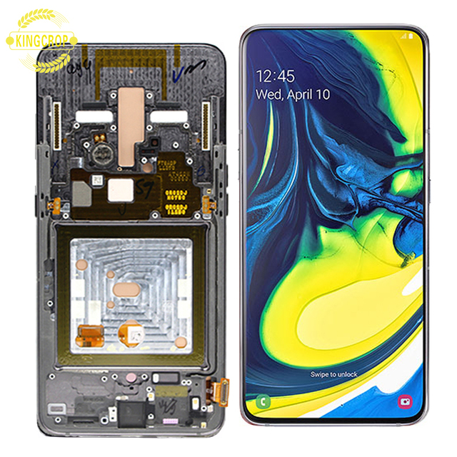 6.7" Original Display for Samsung Galaxy A80 SM-A805 A8050 LCD Touch Screen Replacement Digitizer Spare Repair Parts With Frame
