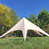 Auvent de camping familial DY 4 saisons pour l'extérieur, résistant aux UV, imperméable, pare-soleil, bâche, un poteau, 10x10M, Oxford 850D, 4M